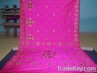 Embroidered silk sarees