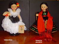MEXICAN  hand made ethnic dress collectible dolls