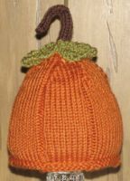 Hand Knit Pumpkin Hat