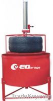 Tire leakage testing tank