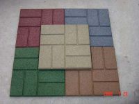 outdoor rubber tiles, rubber pavers 24"x24" , 18"x18", 16"x16"