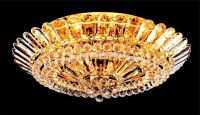 Crystal Ceiling Lamp in Gold Plated Finish/Size:W99cm*H30cm