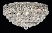 Crystal Ceiling Lamp in Gold Plated Finish/Size:W120cm*H50cm