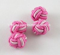 silk knot cufflinks
