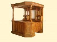 Solid Teak Wood Hancarved Bar