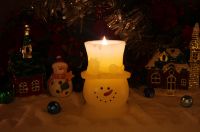 Christmas Wax flameless candle