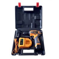16.8v Cordless Electric Screwdriver Household Double Speed Rechargeable Drill Power Tools Two Lithium Battery Drill Plastic Box