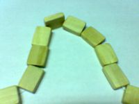 White Beach Square Beads