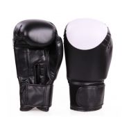 PU Leather Boxing Gloves With White Target Printed