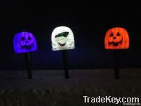 Battery Operated Halloween Lawn Stake Lights Pumkin/Ghost