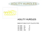 AGILITY PLASTIC HURDLES