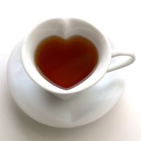 Heart shape cup&saucer