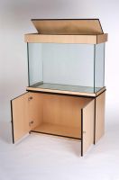 Glass aquarium complete with cabinet & hood