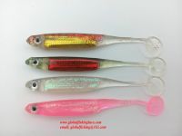 2016 new arrive 4 colors 9cm/5.1g popular soft fishing lure  laser shad swimbait plastic artificial lure