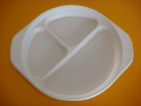 Plastic tray, food serving dish, disposable tableware