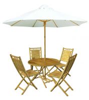 Bamboo Table and Chair S/6