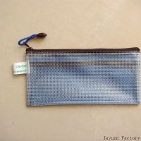 Pvc Grid Zipper Bag Mesh Bag