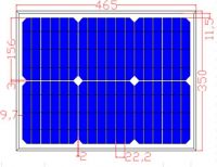 60W monocrystalline solar panel