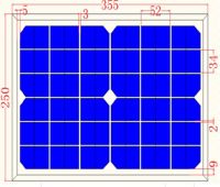 10W monocrystalline solar panel 