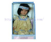 Sell porcelain doll and vinyl doll , promotion gift