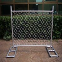 Galvanised wire fence