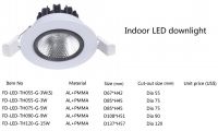 LED down light for hotel, shop, commercial lighting