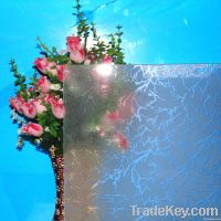 Acid etched patterned glass