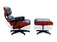 Charles & Eames Modern Classic Leather Lounge Chair And Ottoman