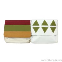 Triangular Design Washable kraft paper shoulder bag