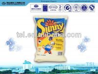 Sunny laundry detergent powder in bags for fabric clean and cares