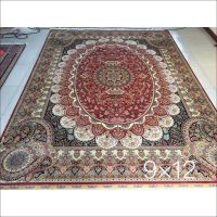 Decorative Iranian Persian Silk Carpet Handmade Hand Knotted Large Traditional Bedroom Oriental Area Rugs