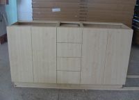 Wood vanity cabinet