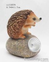 Resin Hedgehog With Solar Light