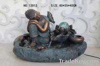 resin decorative buddha fountain