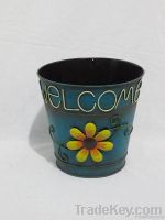 metal  flower pot