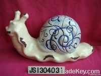 porcelain snail decoration