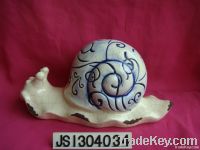 porcelain snail decoration