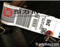 Airline thermal baggage tags