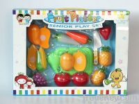 Plastic toy Fruit can be cut
