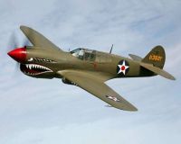 Electric Rc Warbird airplane P40