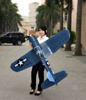 RC airplane F4U