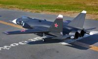 Electric RC fighter plane Su47