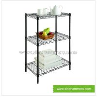black wire shelving/mobile wire shelving