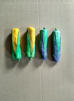 Loofah Toy for Dog Shaped in Carrot, Corn and Eggplant