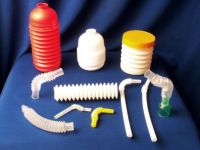 Collapsibel bottles, containers, grease and oil bottles