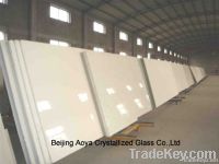 Pure White Crystallized Glass Panel