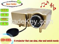 projector, 480*320 resolution, with av, usb, sd, hdmi, VGA, price lower than 40usd