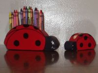 Lady Bug Crayon Holder