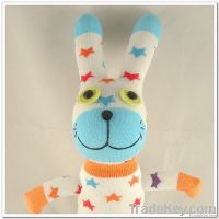 100%handmade stuffed sock animals sock rabbit