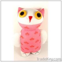100%handmade stuffed sock animals sock owl